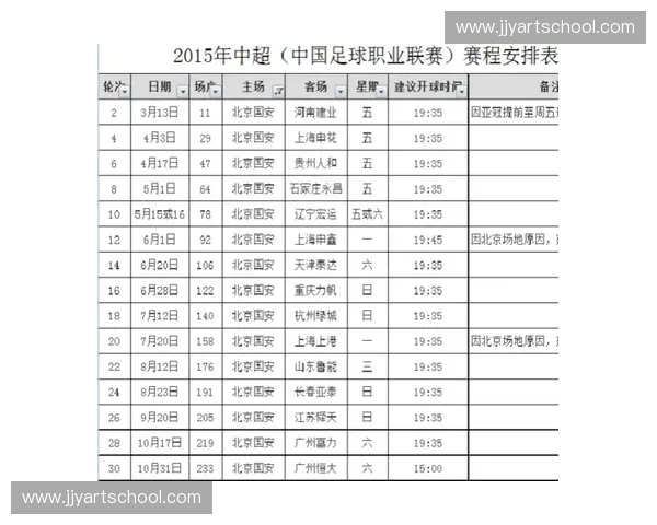 天海足球队完整赛程安排及关键比赛时间表分析 天海足球队完整赛程安排及关键比赛时间表分析